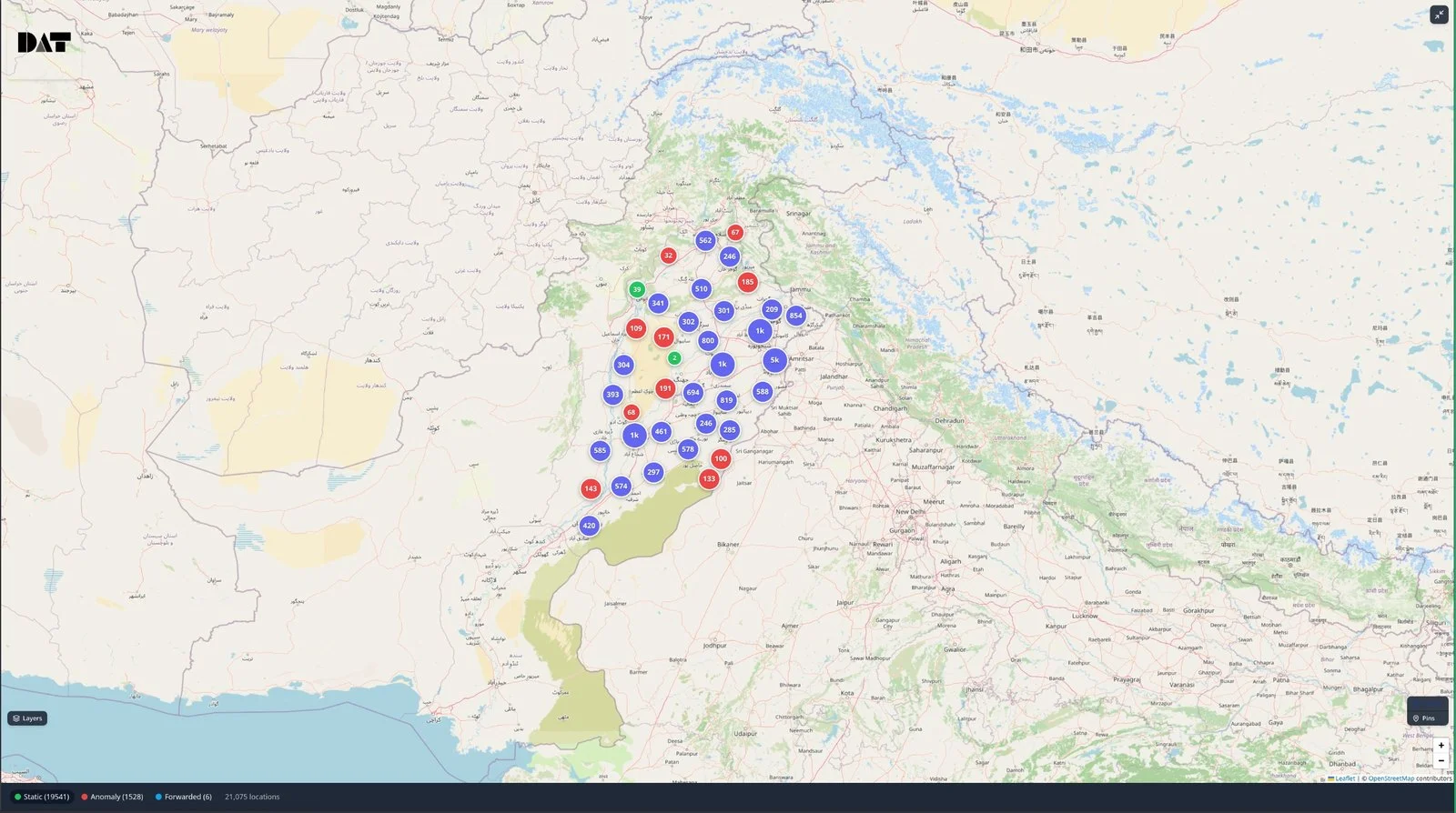 Forwarded record clusters across field operations